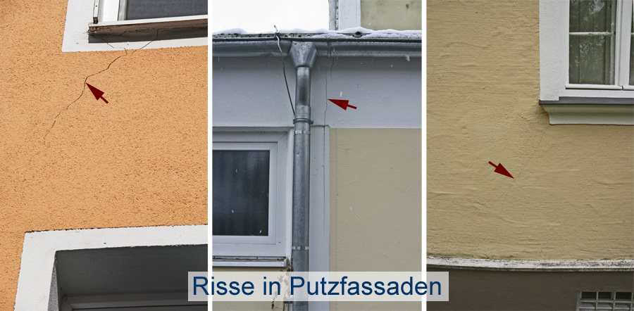 Risse in der Fassade